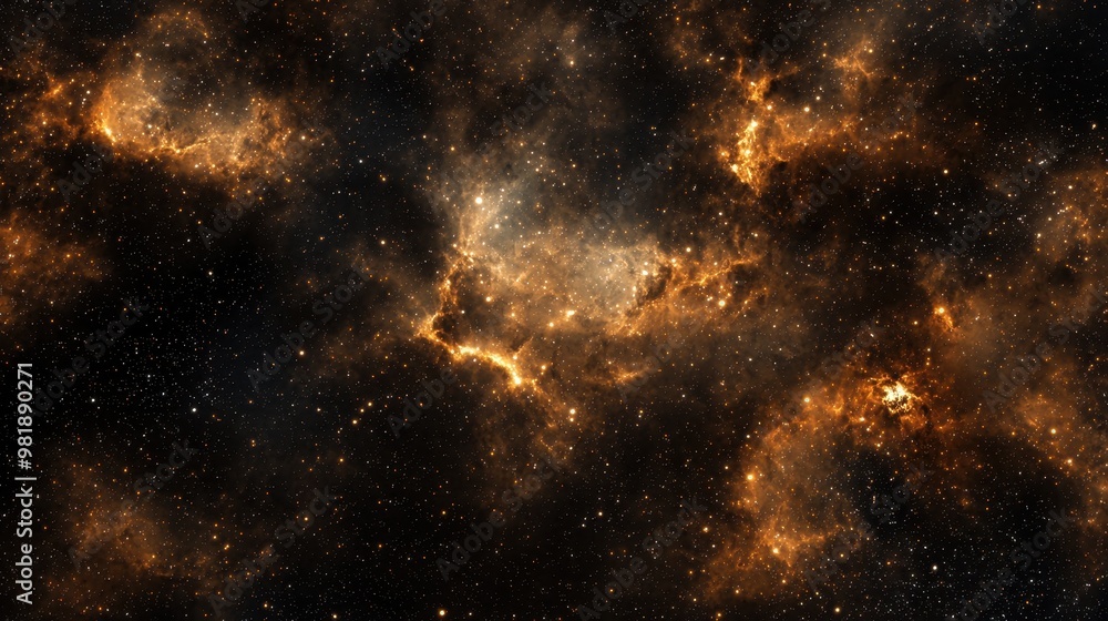 Obraz premium Cosmic Nebula with Stars and Dust