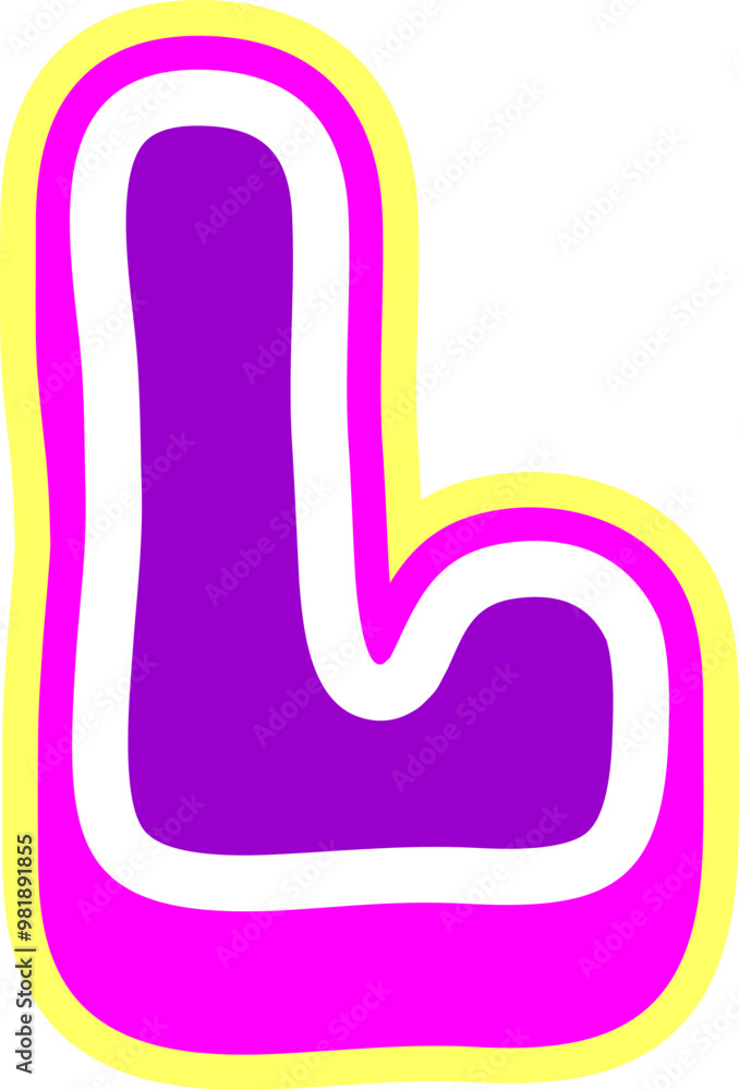 3D Playful Letter Alphabet Vector Element 3D Playful Letter Alphabet Vector Element