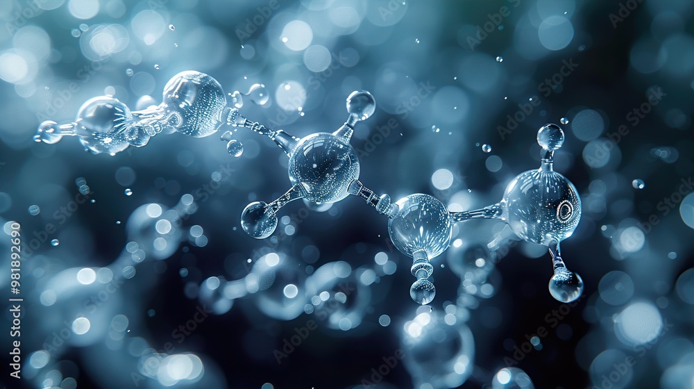 Water Molecule: Abstract Science Photography Water Molecule: Abstract Science Photography