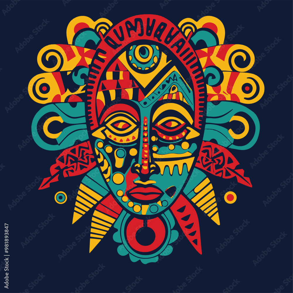 Fototapeta premium African Ethiopian Religion vector Print