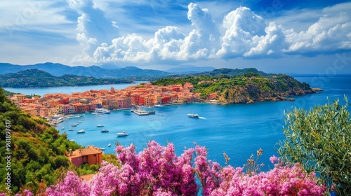 View to Portoferraio on Elba Island