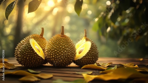 Durian, a Thai delight. photo