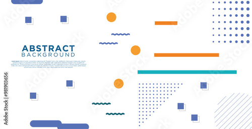 Colorful template banner with color design with geometric shape