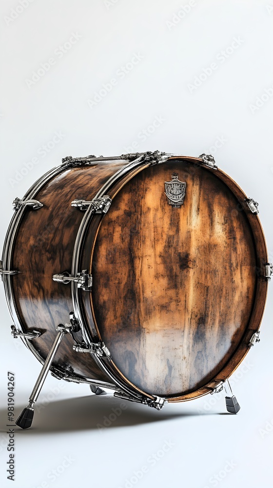 Realistic, detailed bass drum photo in high resolution for music-themed visual projects Realistic, detailed bass drum photo in high resolution for music-themed visual projects