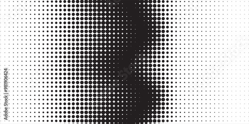 Background with monochrome dotted texture. Polka dot pattern template vector dots pattern