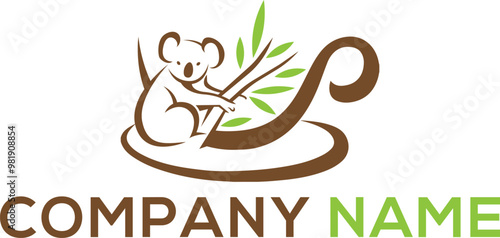 Canvas Print Koala Coffee logo