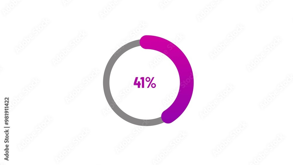 41 percent number circle loading icon pie chart diagrams modern design illustration background. 41 percent number circle loading icon pie chart diagrams modern design illustration background.