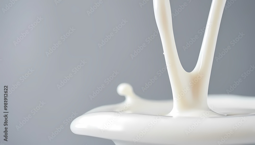 milk splash on grey background milk splash on grey background