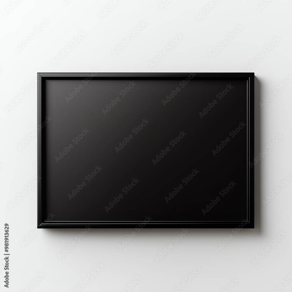 A simple black picture frame with a minimalist design, perfect for showcasing artwork or photos in any modern setting. A simple black picture frame with a minimalist design, perfect for showcasing artwork or photos in any modern setting.
