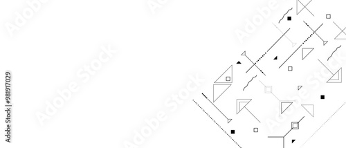 Global communication technology background design. Abstract geometric dots and lines connection circuit concept.