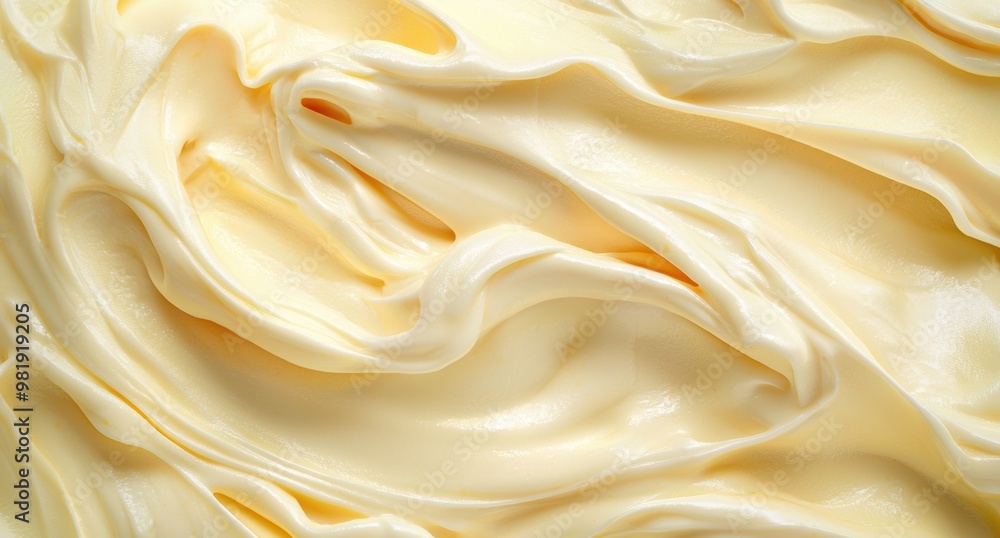 Fototapeta premium Smooth and shiny yellow fabric texture