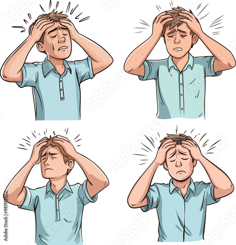 Man Experiencing Headache