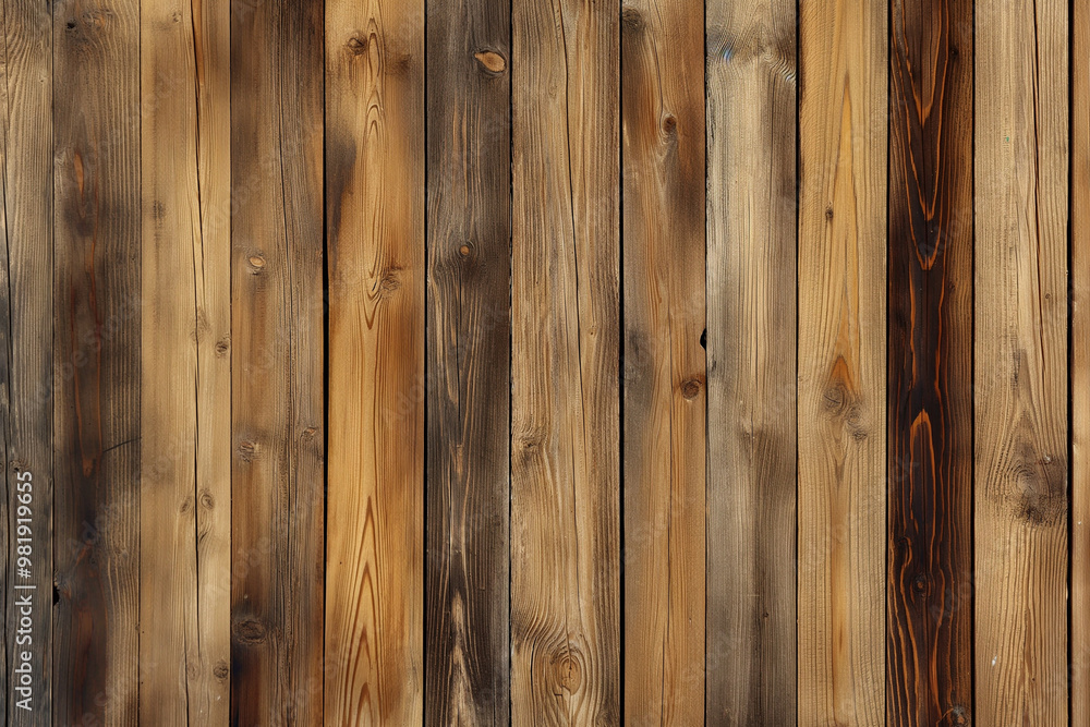 High-resolution wooden wall texture with natural grain and wood slats for a warm, earthy background High-resolution wooden wall texture with natural grain and wood slats for a warm, earthy background