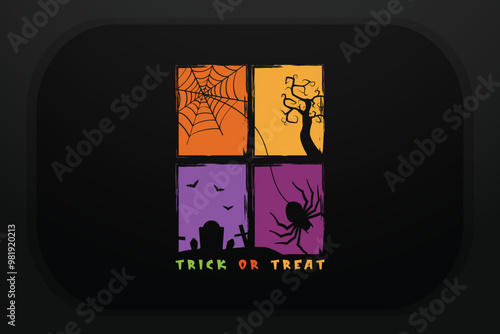 Trick Or Treat Halloween T-shirt Design