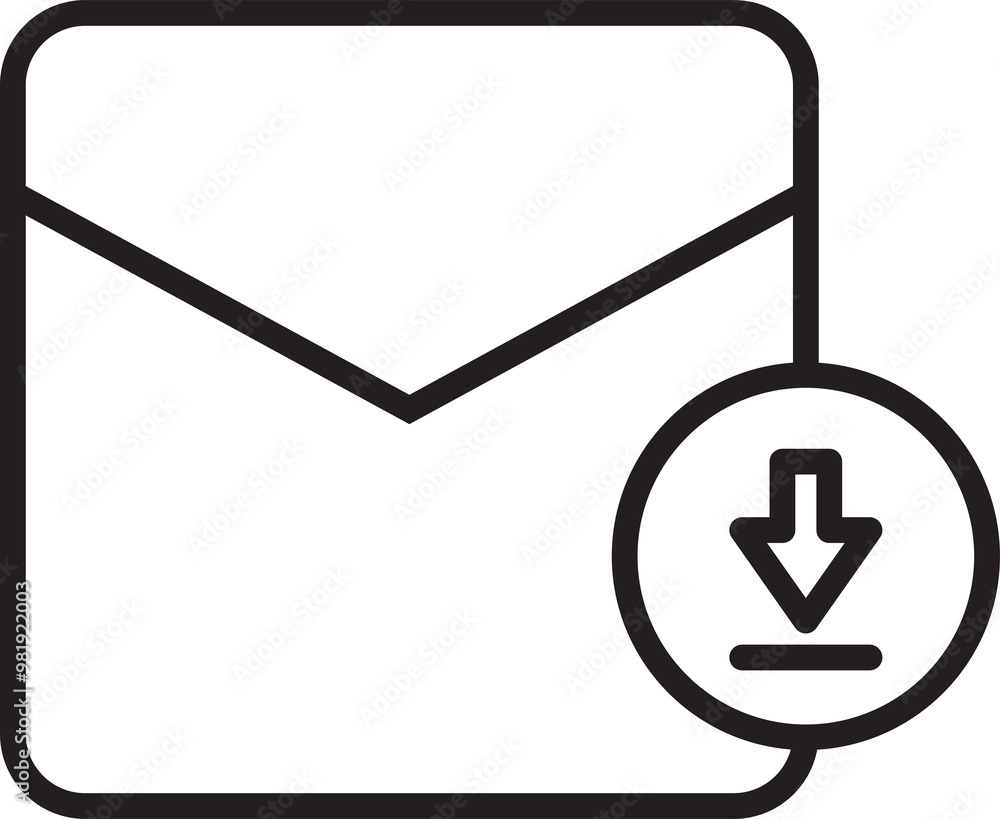 Mail and Download Icon

