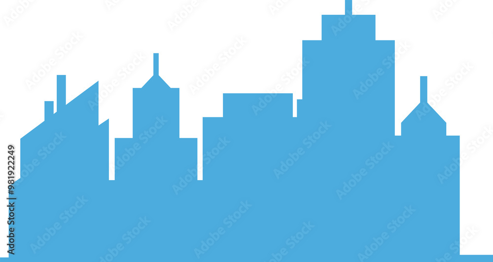 Obraz premium City Silhouette Illustration