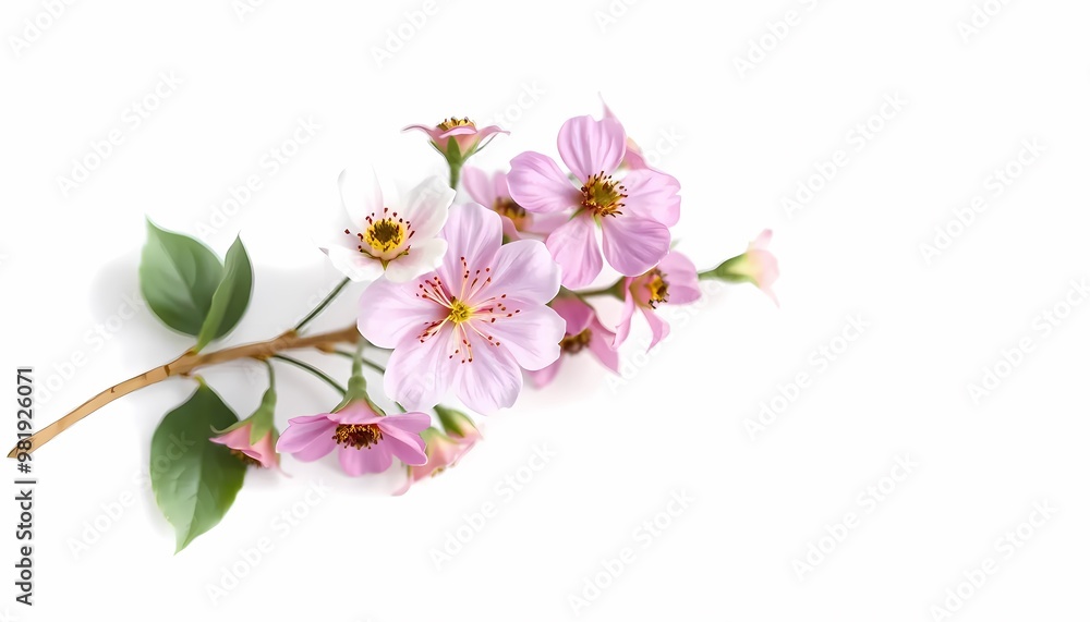 Obraz premium branch of lilac isolated on white