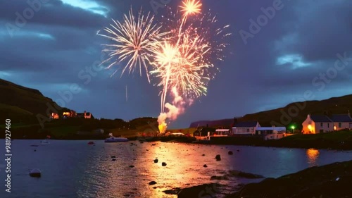 Celebration Firework midnight