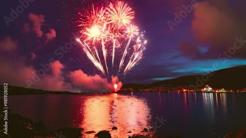Celebration Firework midnight