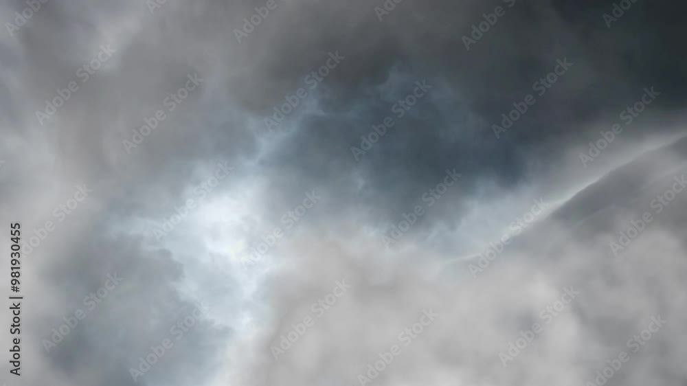 crossing a thunderstorm in the middle of a cumulonimbus cloud crossing a thunderstorm in the middle of a cumulonimbus cloud