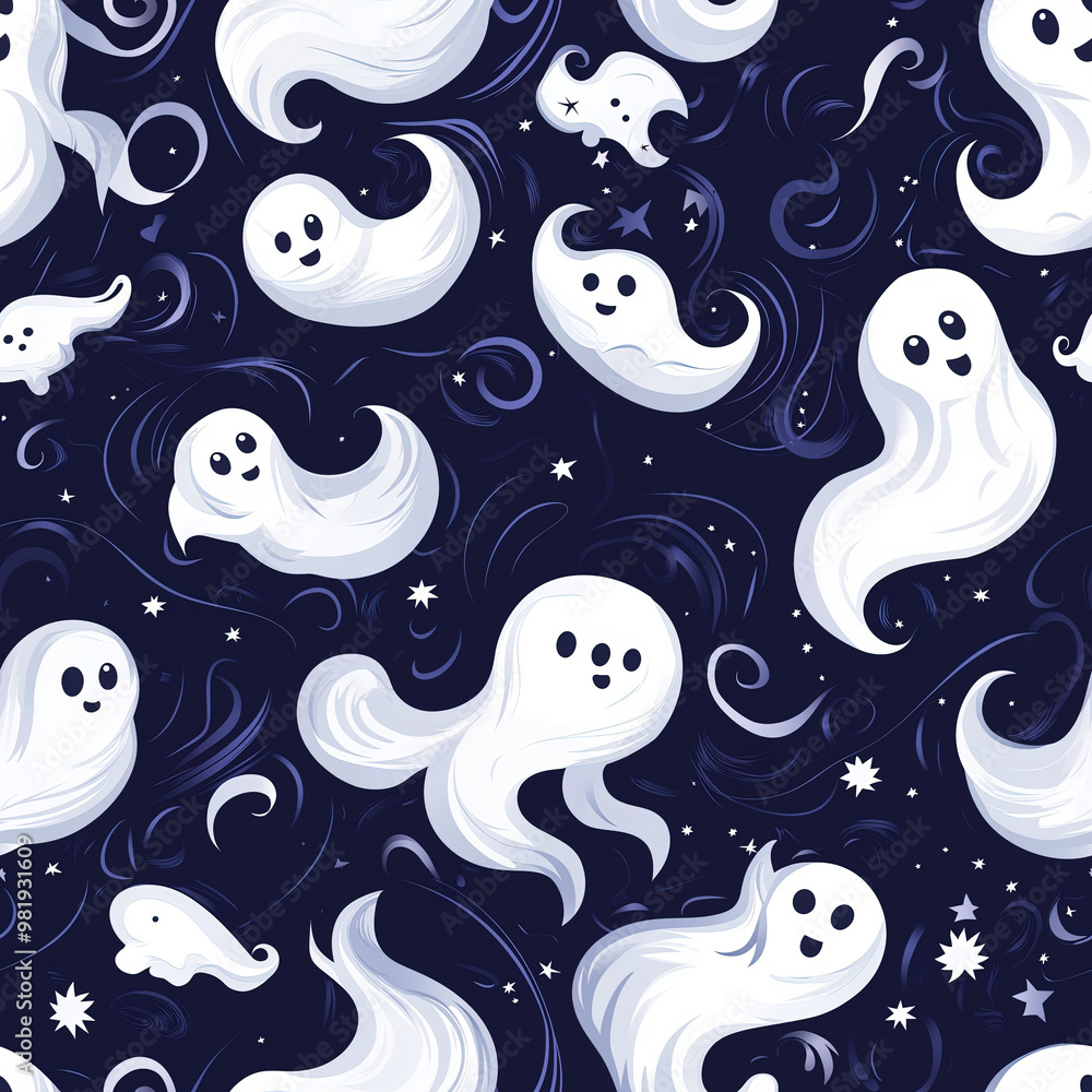 Seamless halloween patterns for background Seamless halloween patterns for background