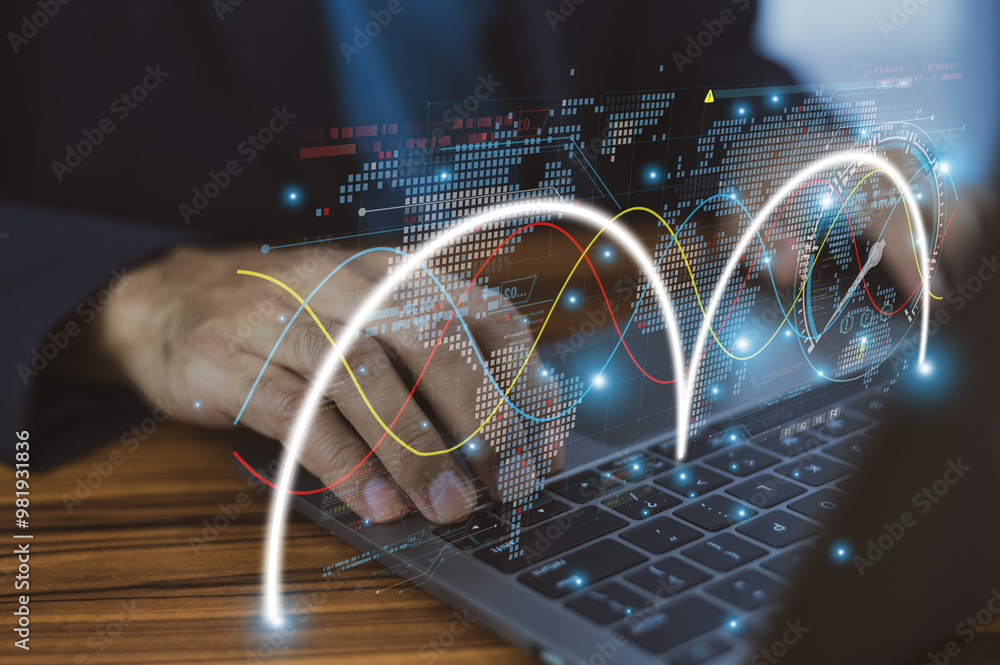 Businessmen utilize AI in logistics management for real-time tracking optimizing inventory levels and ensuring timely delivery of goods