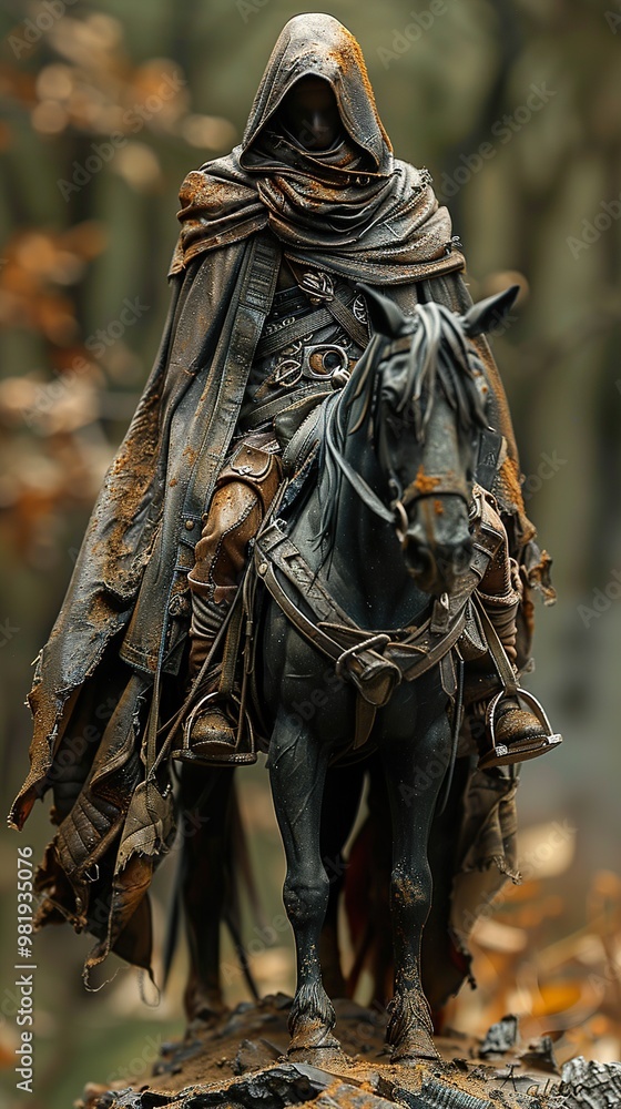 Dark Knight on Horseback: A Fantasy Sculpture Dark Knight on Horseback: A Fantasy Sculpture