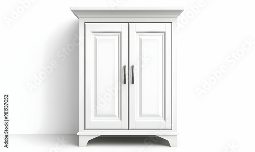 wardrobe on a white. can use for advertising design photo