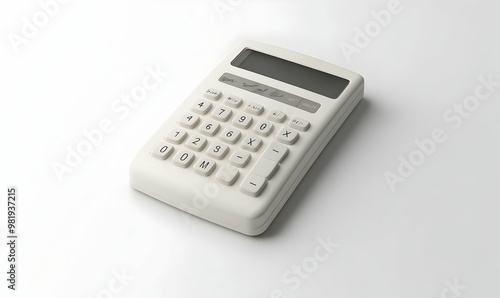 Calculator isolated on white background