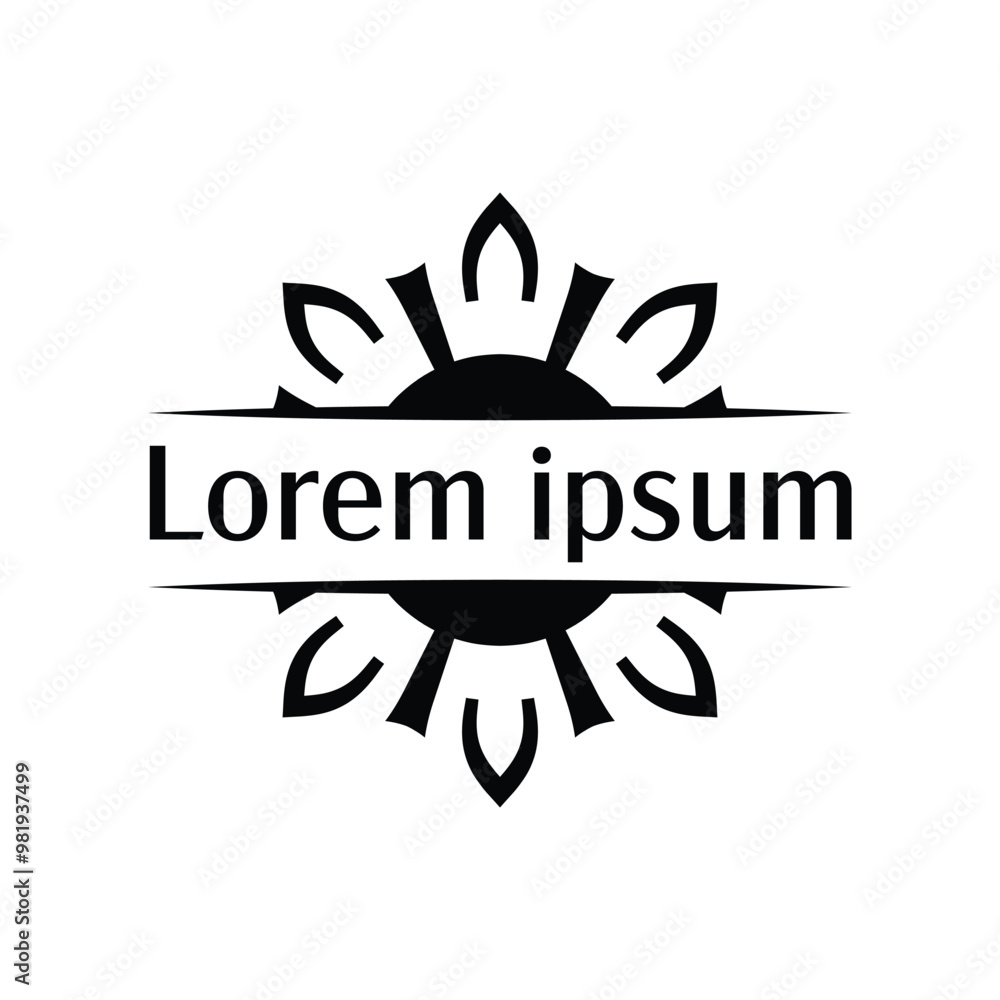 Fototapeta premium Abstract Tribal Round Frame for Stylish Label Designs