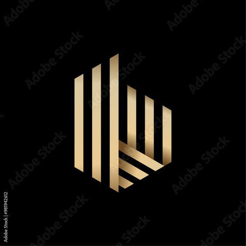 Minimalist Luxury Letter B Logo Vector Illustration