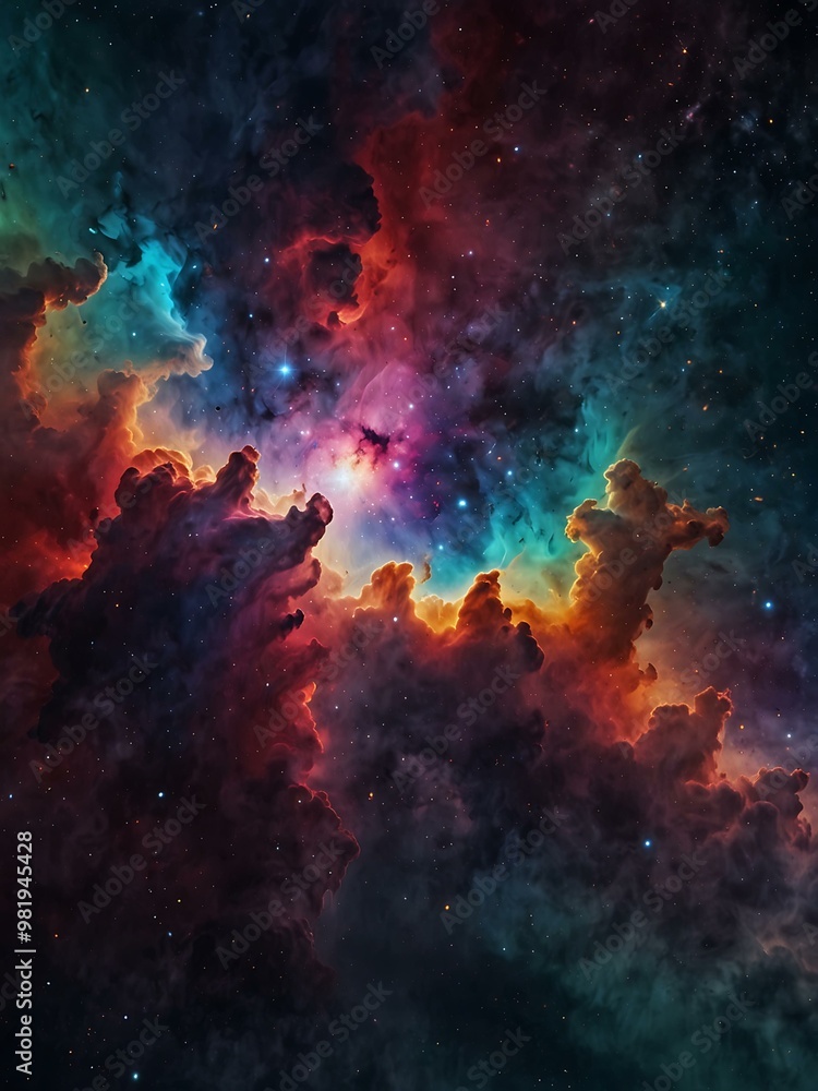 Vibrant nebula composition for cosmic-themed projects. Vibrant nebula composition for cosmic-themed projects.