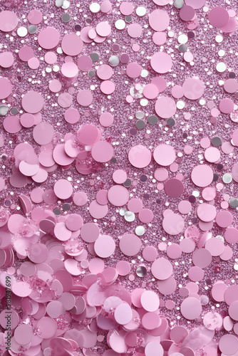 glittering mauve sequin texture with scattered pink and silver accents poster/banner/web/background