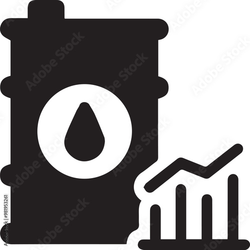 Oil icon symbol vector image Illustration
 photo