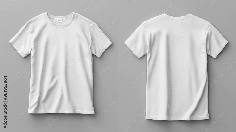 White T-shirt mockup. Generative ai White T-shirt mockup. Generative ai
