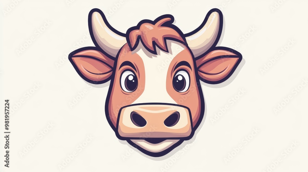 This charming cow face art blends modern design and sweet details for a stunning visual appeal that stands out. This charming cow face art blends modern design and sweet details for a stunning visual appeal that stands out.
