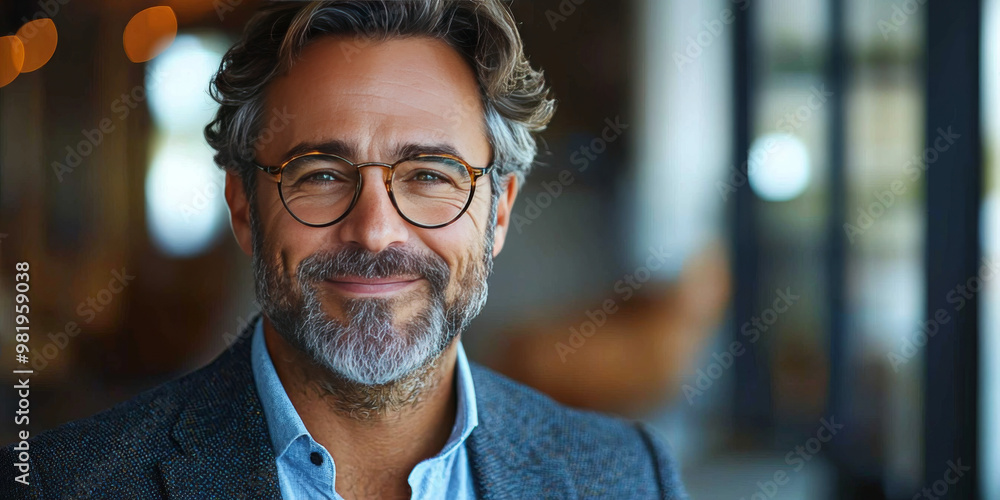 Smiling man with glasses and grey beard.