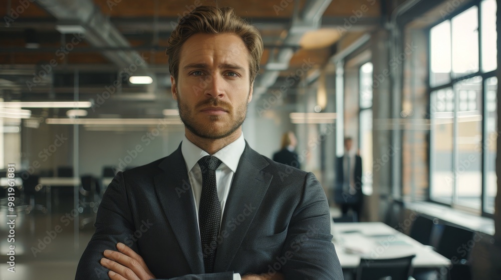 Angel investor with halo evaluating startup pitch, serene smile in soft morning light, entrepreneurial success concept Angel investor with halo evaluating startup pitch, serene smile in soft morning light, entrepreneurial success concept