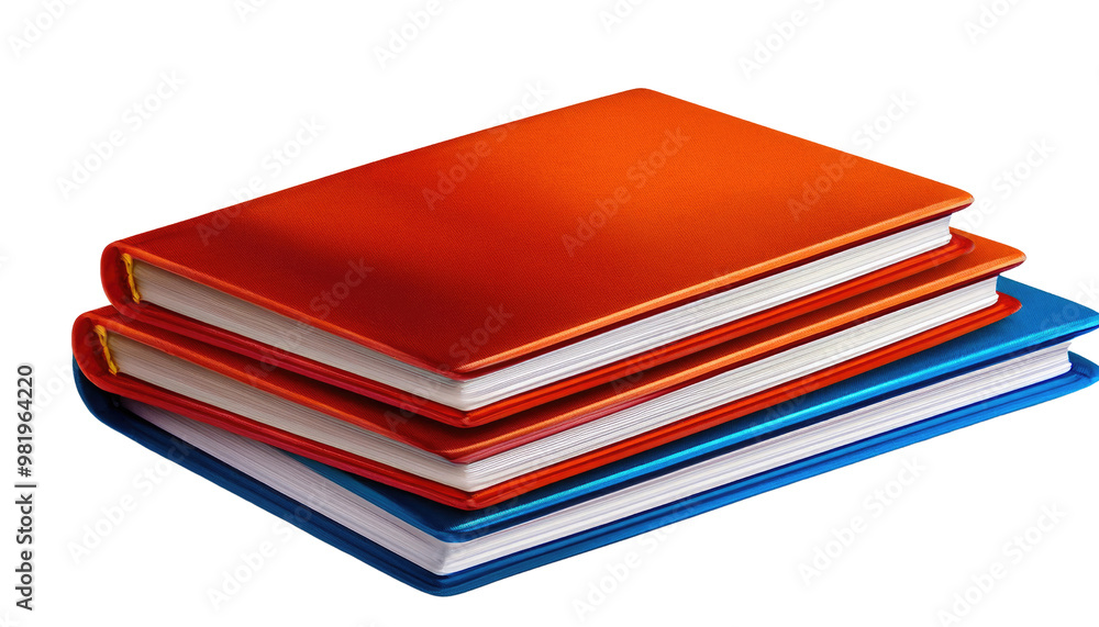 stack of red books isolated on white background stack of red books isolated on white background