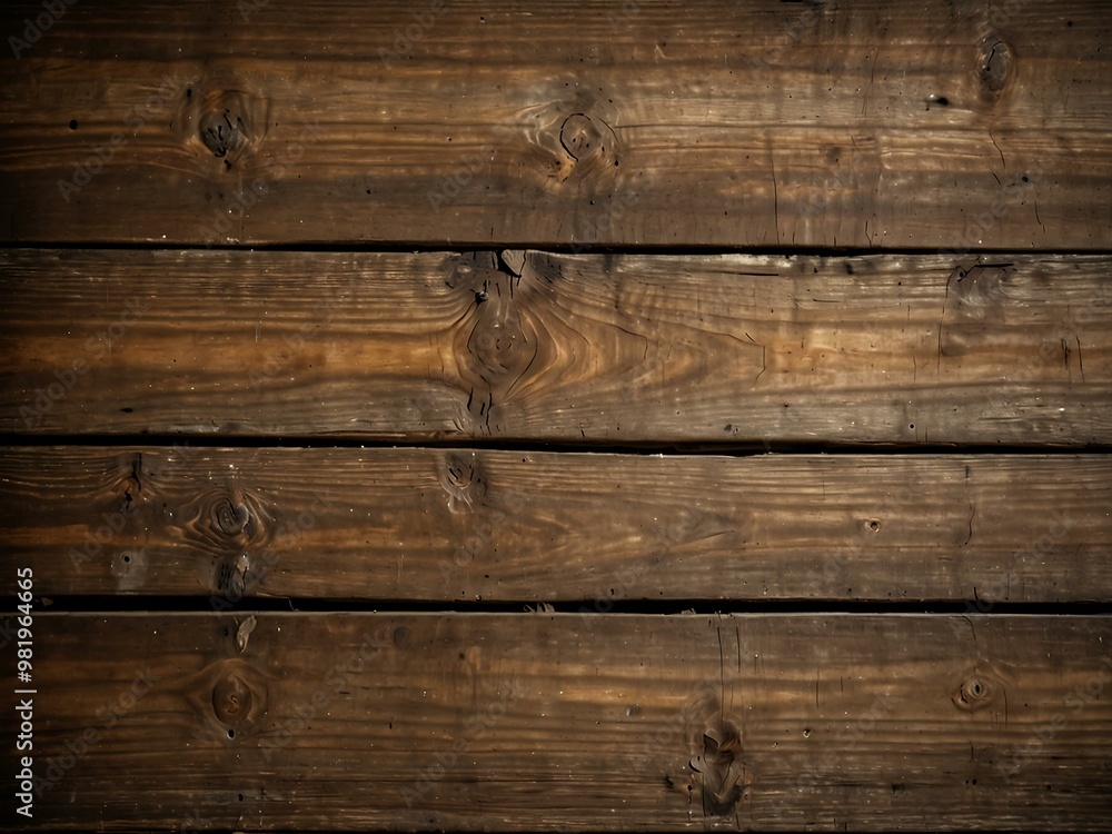 Worn, weathered horizontal grained wood background. Worn, weathered horizontal grained wood background.