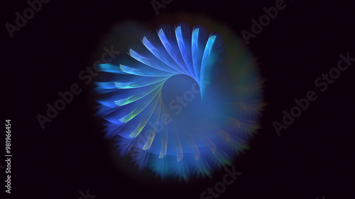 3D manual rendering abstract circle light background. Its not AI Generatd illustration.