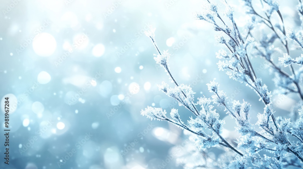 banner winter background - icy twigs and bokeh in blue and white for winter advertisement transparent background banner winter background - icy twigs and bokeh in blue and white for winter advertisement transparent background