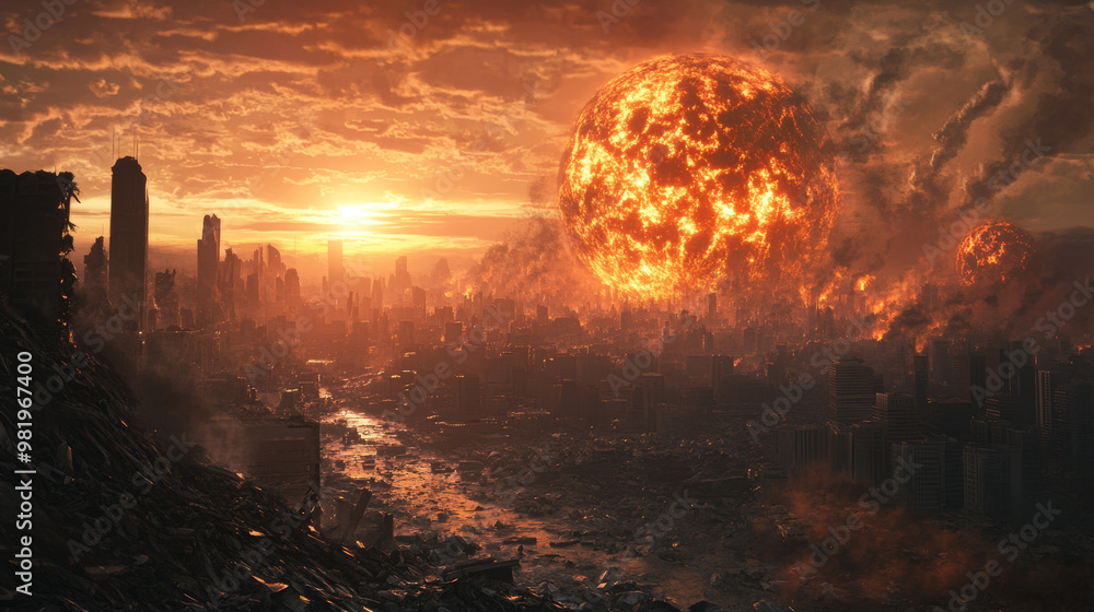 A doomsday scene depicting world collapse in a digital painting often conveys a powerful sense of chaos and despair. Imagine a landscape filled with crumbling cities, towering skyscrapers reduced . A doomsday scene depicting world collapse in a digital painting often conveys a powerful sense of chaos and despair. Imagine a landscape filled with crumbling cities, towering skyscrapers reduced .