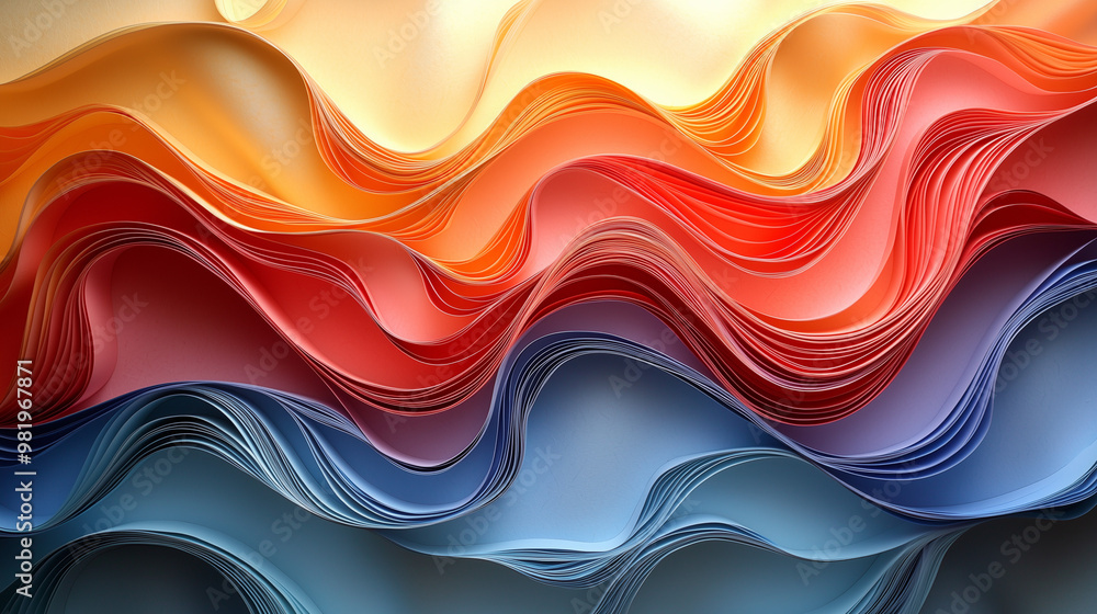 Abstract mobile wallpaper with multi-dimensional paper quilling in flowing curves of reds, oranges, blues, and yellows. Warm light highlights the dynamic, detailed design with smooth, high-resolution Abstract mobile wallpaper with multi-dimensional paper quilling in flowing curves of reds, oranges, blues, and yellows. Warm light highlights the dynamic, detailed design with smooth, high-resolution