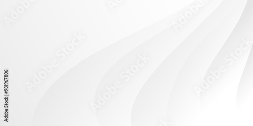 white background with abstract curve shape