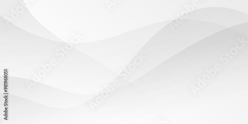 White background Abstract Minimal geometric waving light design