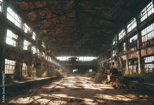 Sunlight in Abandoned Warehouse