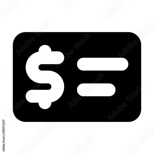 Cheque Dollar Icon