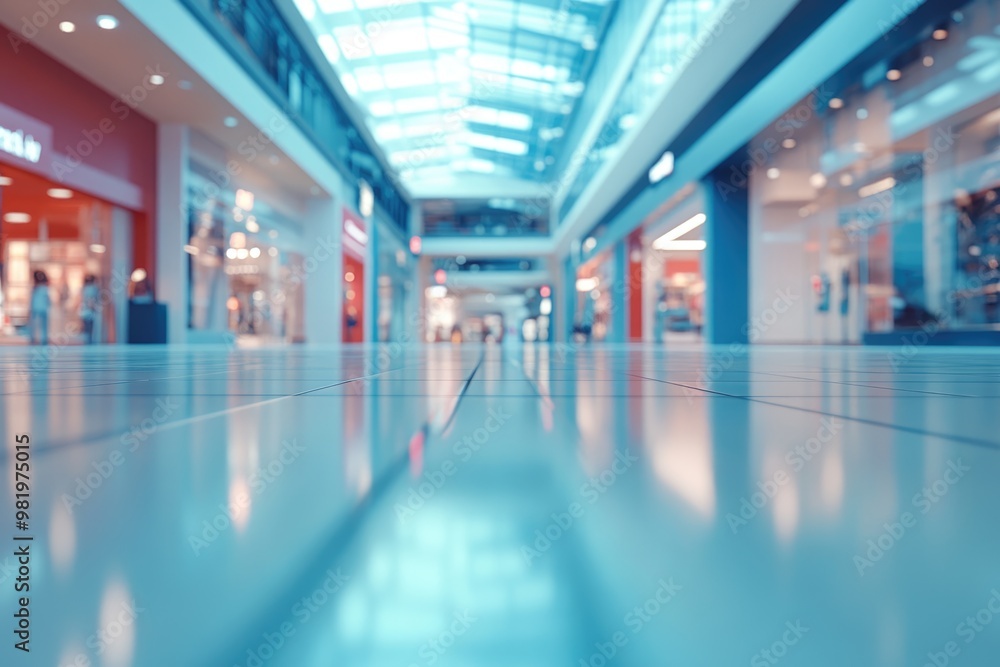 Abstract shopping mall background with shallow depth of focus. Abstract shopping mall background with shallow depth of focus.