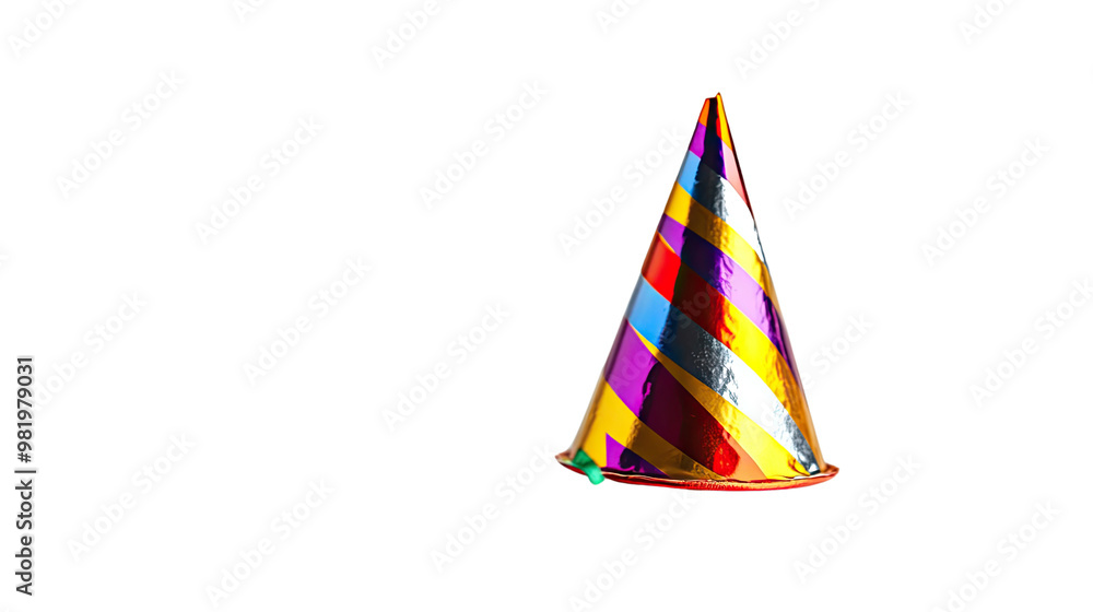 Birthday hat on a white transparent background